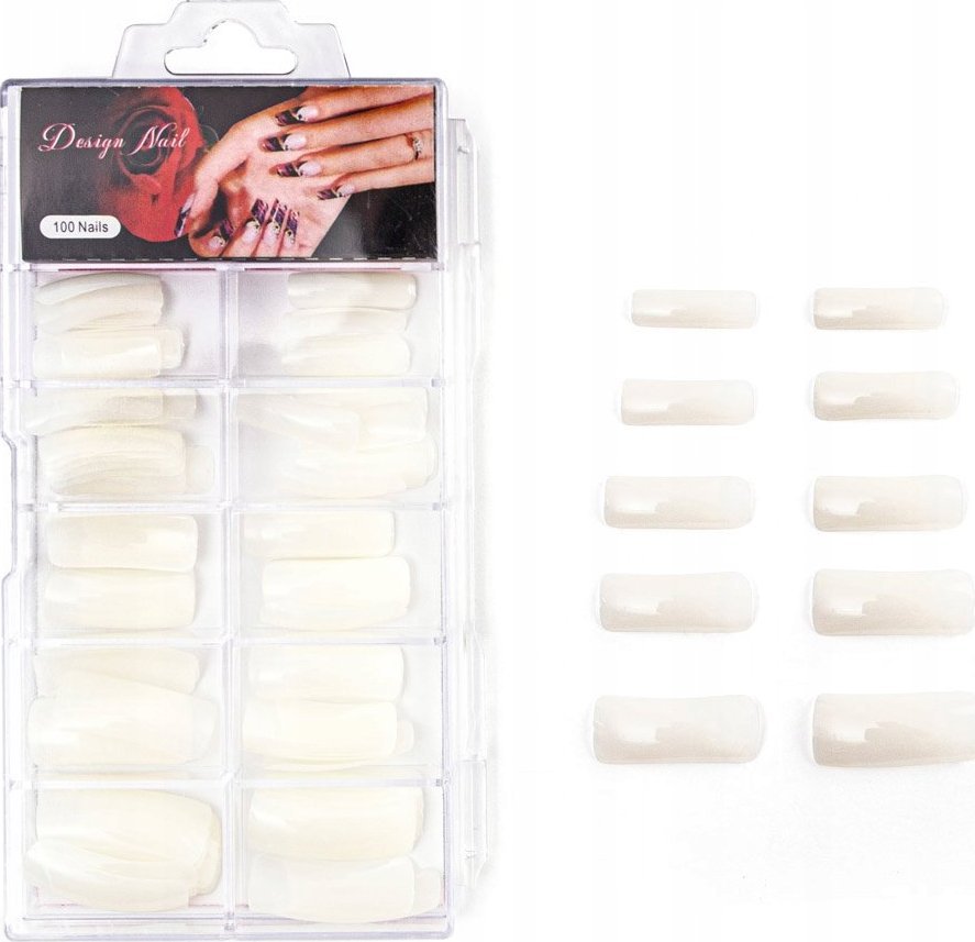 Cosmetics Zone Tipsy Mleczne - 100 sztuk w kasecie