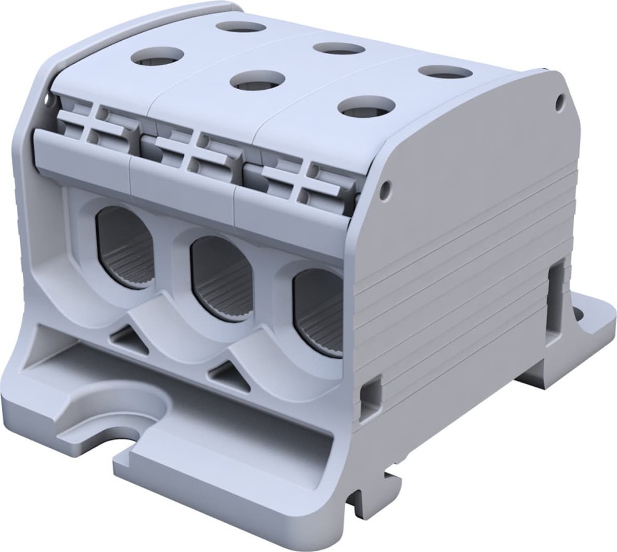 Simet Złączka szynowa gwintowa Al/Cu STB 50-3 (87360) SIMBLOCK szary 81003002