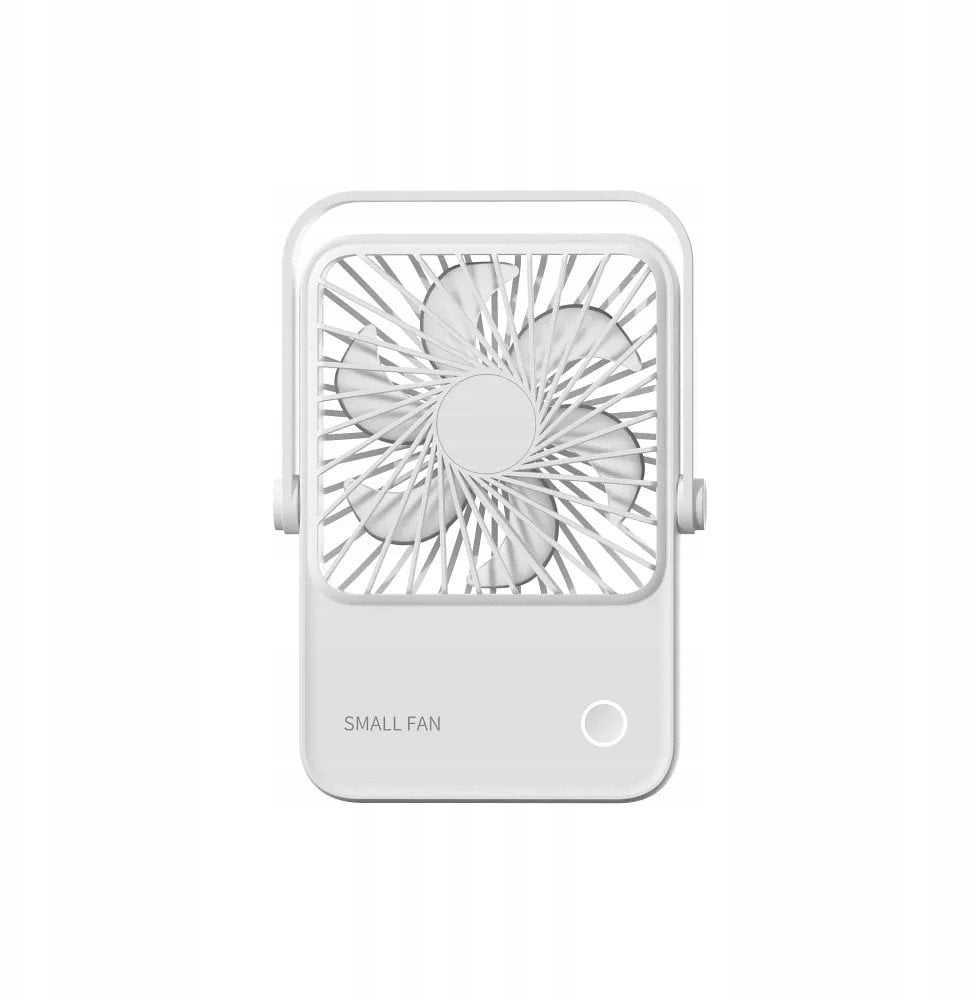 Wentylator / wiatrak biurkowy z regulowaną podstawką HX-122 biały