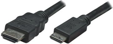 Kabel Manhattan HDMI Mini - HDMI 1.8m czarny (304955)