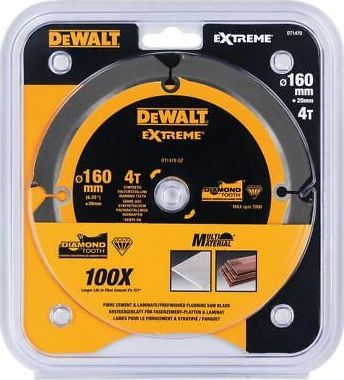 Dewalt piła tarczowa 160x20mmx4z Fibre Cement (DT1470-QZ)