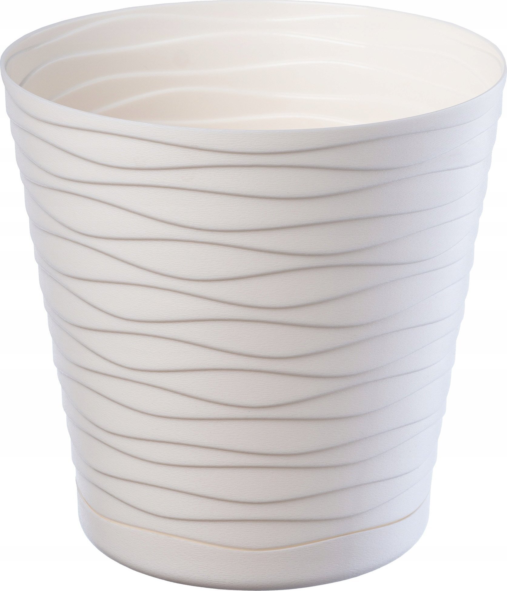 Kadax Doniczka Osłonka Na Kwiaty Podstawka Kremowa 30cm