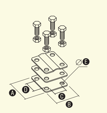 Elko-Bis Złącze uniwersalne odgałęźne z przetłoczeniem 57x57x30mm ocynkowane