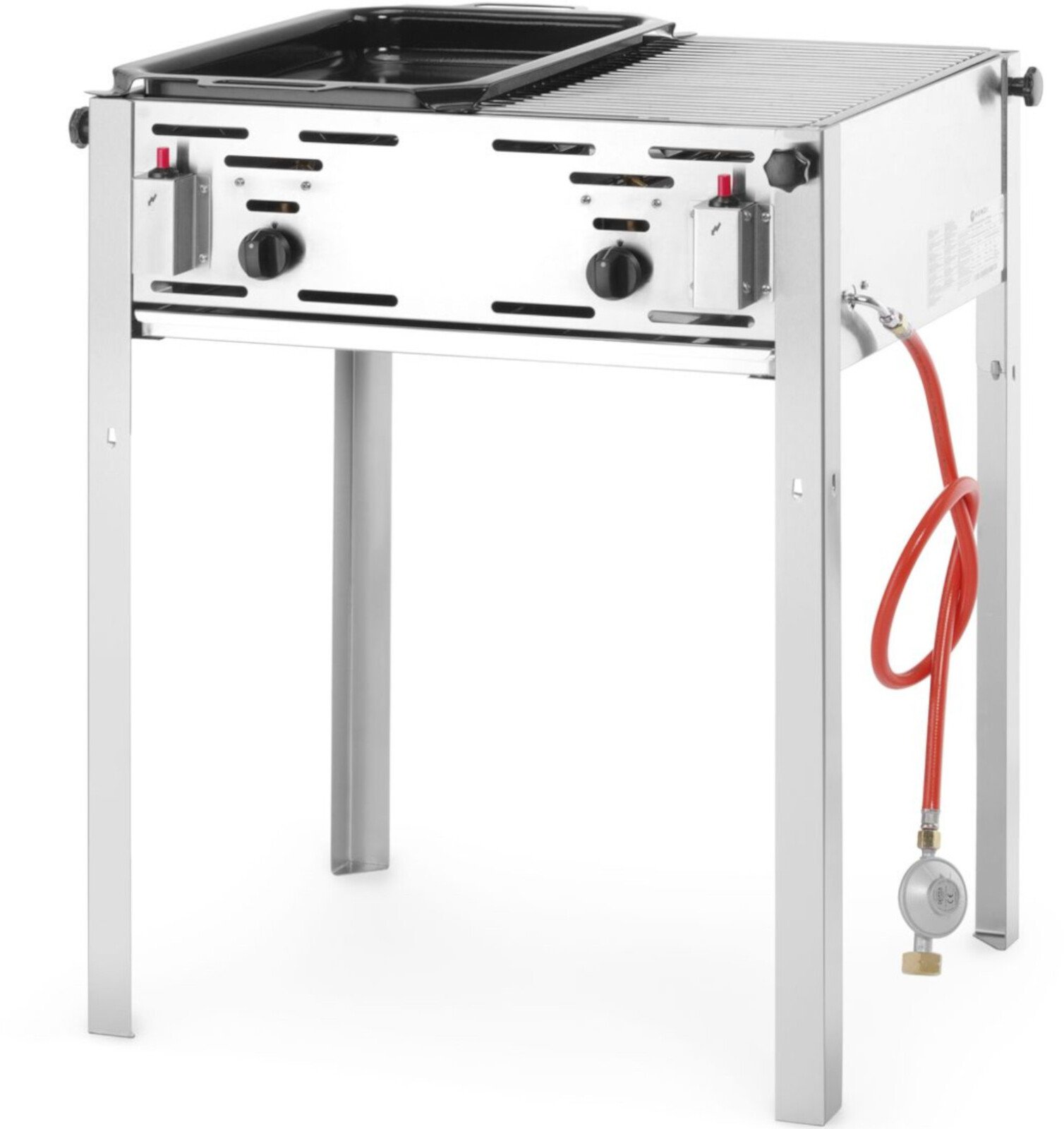 Hendi Grill gazowy z rusztem dzielonym tacką MASTER MAXI 50/50 11kW