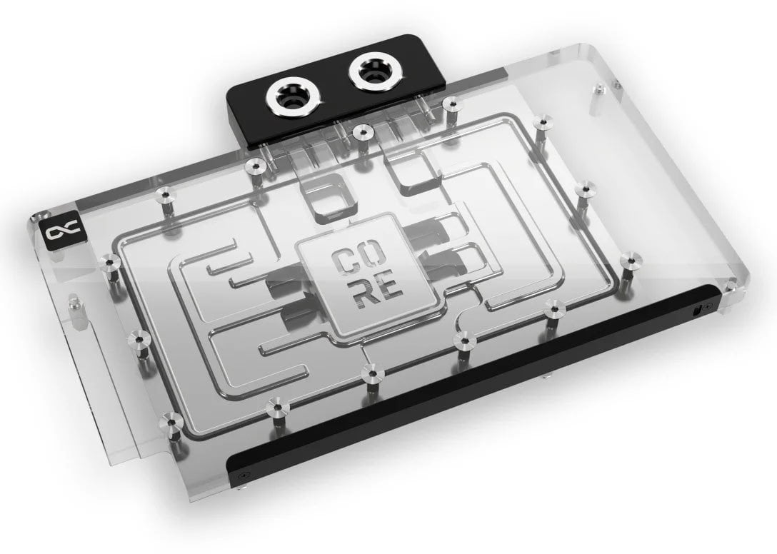 Alphacool Core Geforce RTX 5080 und 5070 Ti TUF GPU Wasserkühlung, ARGB, mit Backplate - Acryl