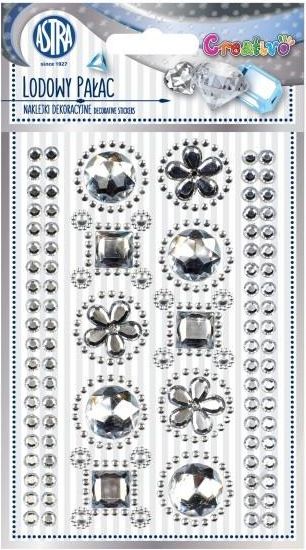 Astra NAKLEJKI DEKORACYJNE PAŁAC LODOWY SREBRNE