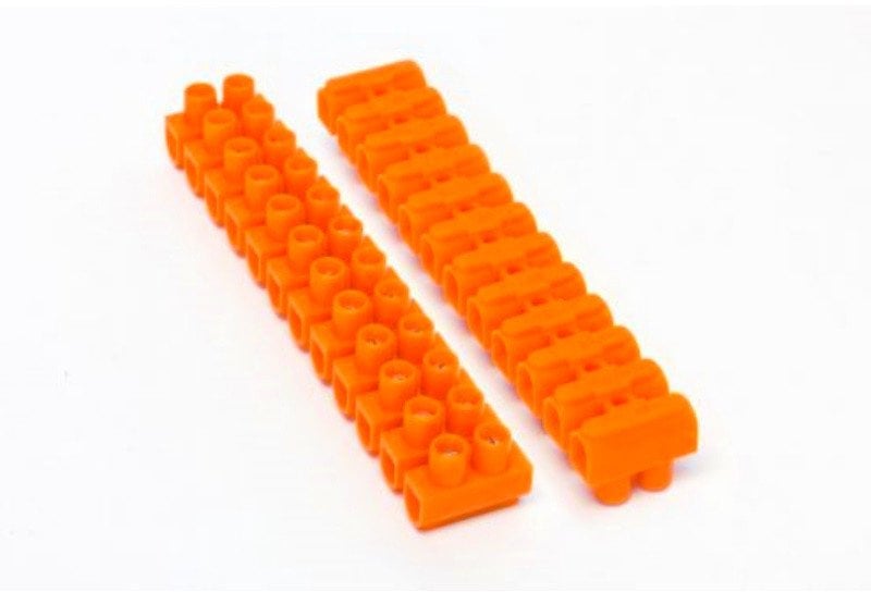 Listwa zaciskowa 12x4 mm2 250V pomarańczowa W-97751
