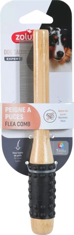 Zolux ZOLUX Grzebień do wyczesywania pcheł drewniany dla psa DOG SALON