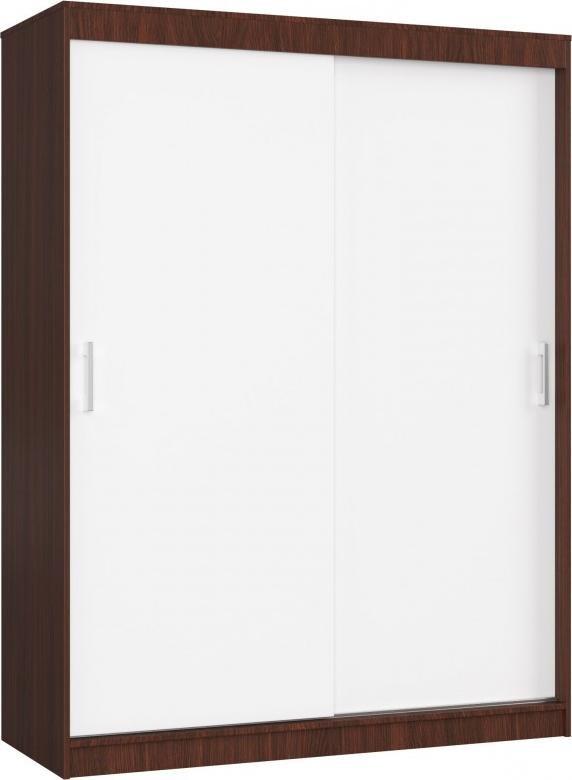 Fabryka Mebli Akord SZAFA PRZESUWNA 150 cm CLP MONO WENGE/BIAŁA