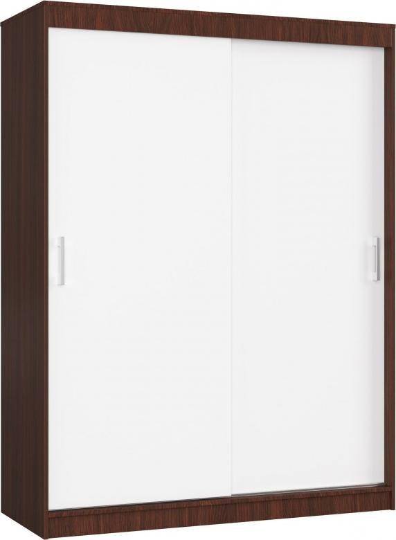 Fabryka Mebli Akord SZAFA PRZESUWNA 150 cm CLP MONO WENGE/BIAŁA