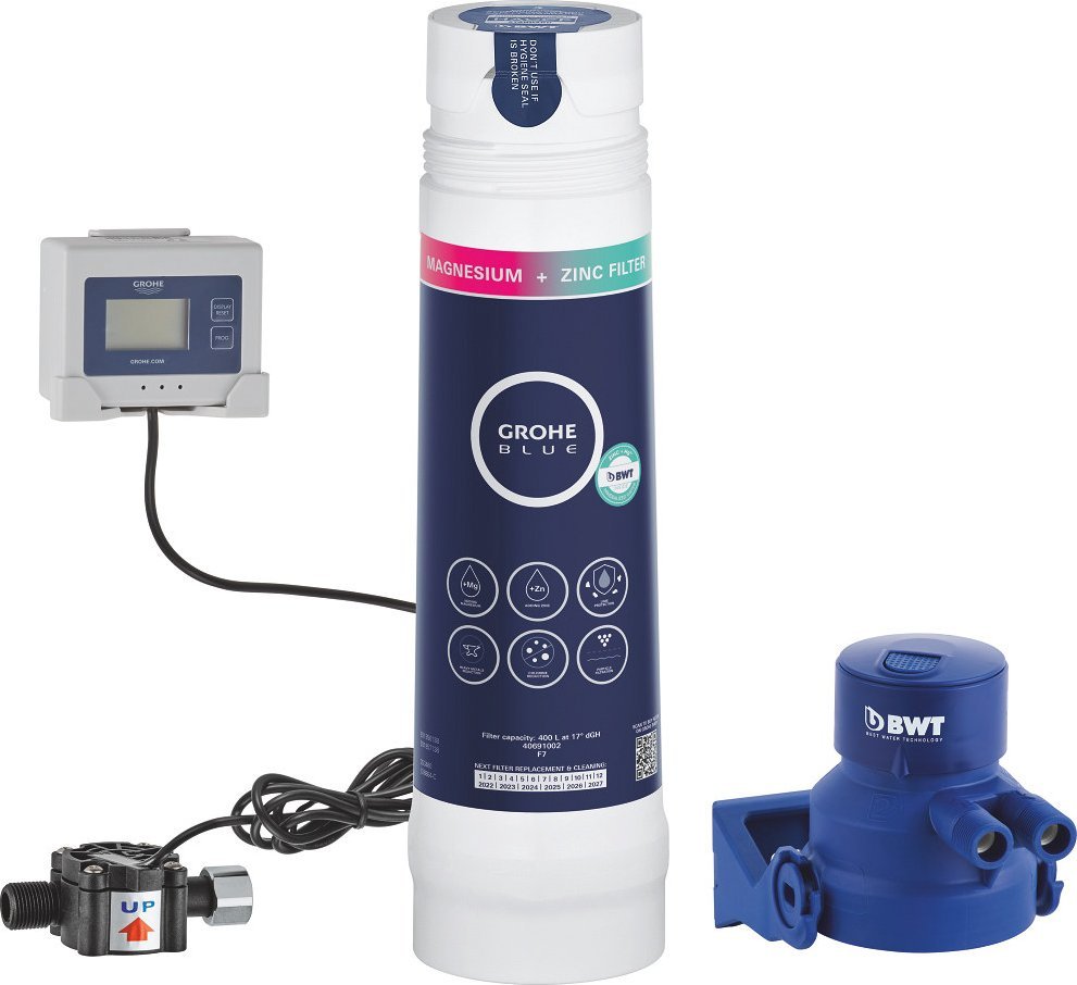 Grohe Zestaw startowy z filtrem Magnez+Cynk, wydajność 400 l Blue