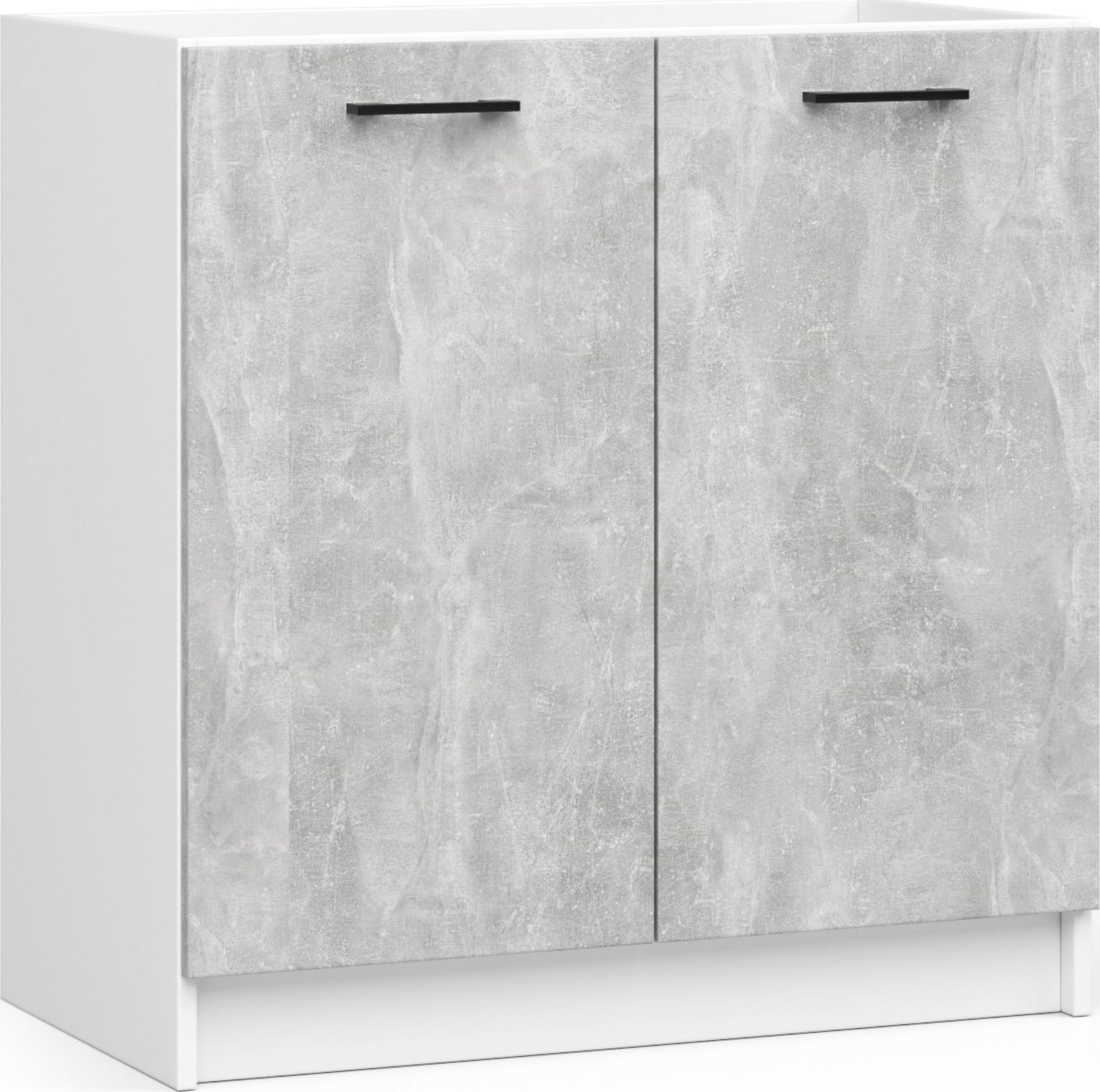 Fabryka Mebli Akord SZAFKA KUCHENNA POD ZLEWOZMYWAK OLIWIA S 80cm BIAŁA-BETON