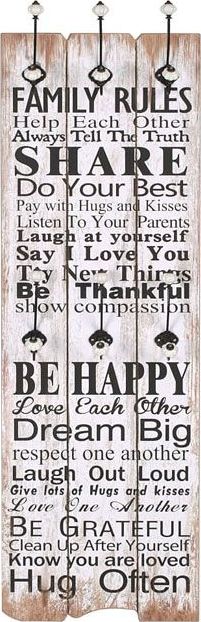 Elior Wieszak ścienny z napisami Marelo 10X