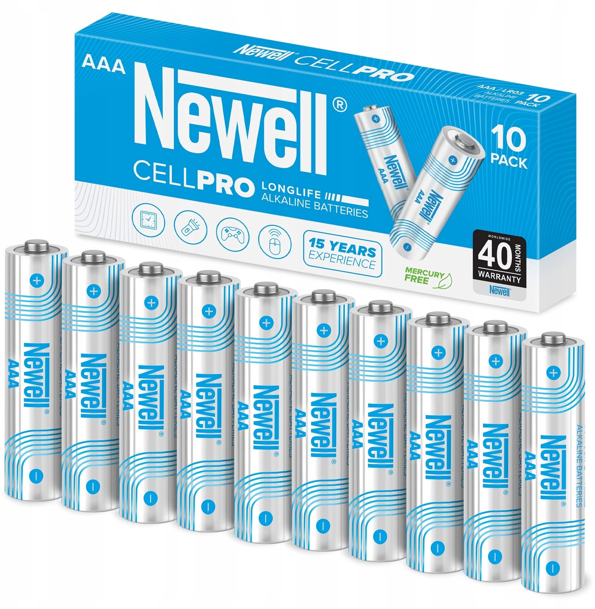 Bateria alkaliczna Newell CellPro AAA 10 szt. box