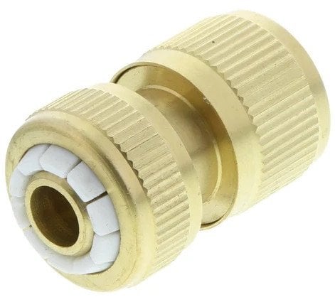 HOSE CONNECT STOP BRASS 1/2 HAUSHALT