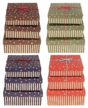 Rozette Pudełko kwadrat 3szt mix ROZETTE