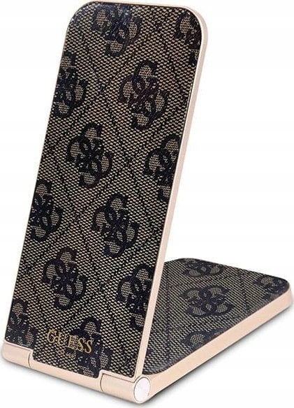 Guess Ładowarka indukcyjna Guess GUDCFAL4PEGW 2w1 15W 4G Pattern MagSafe brązowy/brown