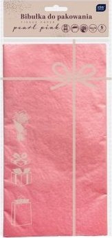 Interdruk Bibułka do pakowania 50x70cm 5 arkuszy perłowy róż