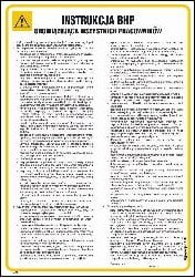 Mój dom Iaa01 Instrukcja Ogólna Bhp Obowiązująca Wszystkich Pracowników (24,5 X 35 Cm, Hn - Płyta Td-Flex 0,4Mm) Libres Polska Sp Sgp-Iaa01_245X350_Hn