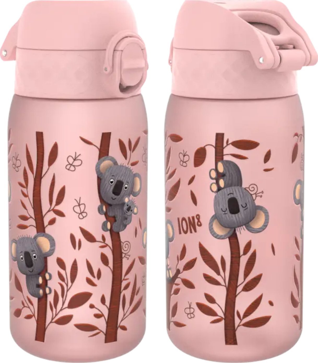 ion8 ION8 Różowa butelka na wodę dla dzieci w misie koala 350 ml
