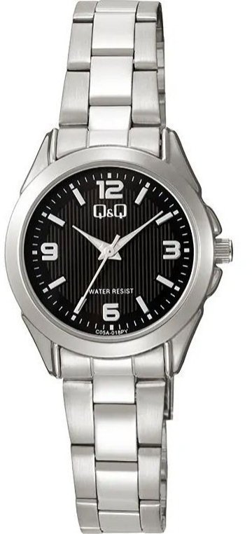 Zegarek Q&Q C05A-018P damski klasyczny czarna tarcza cyfry .