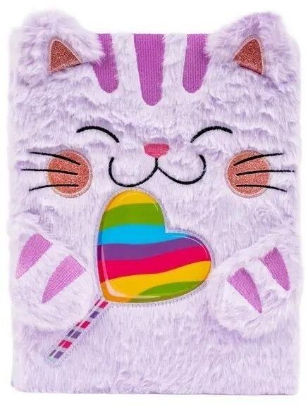 Pamiętnik A4 pluszowy Kotek