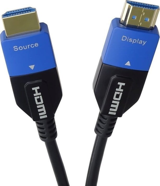 Kabel PremiumCord PREMIUMCORD Ultra High Speed HDMI 2.1 optický kabel 8K@60Hz 4K@120Hz 15m zlacený