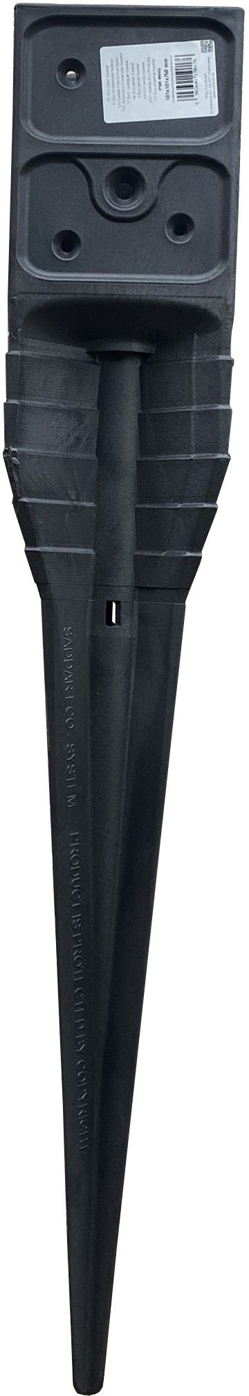 Kotwa Wbijana Podstawa Słupa 10x10x75cm Wypustki