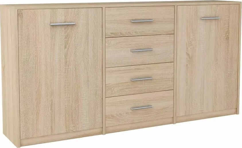 Elior Skandynawska komoda do salonu dąb sonoma - Pirex 4X