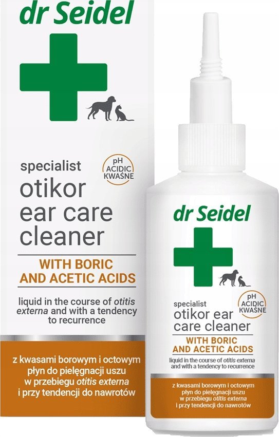 Derma-Pharm DR SEIDEL OTIKOR PŁYN DO USZU Z KW. BOROWYM I OCTOWYM 75ml /12