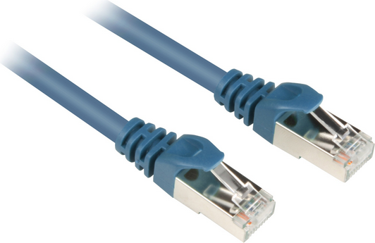 Sharkoon CAT 6 Patchcord SFTP Niebieski 10M (4044951014743)