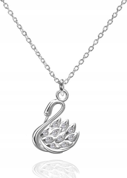 Radziszewska Jewellery Srebrny naszyjnik ŁABĘDŹ DEYDKACJA GRATIS