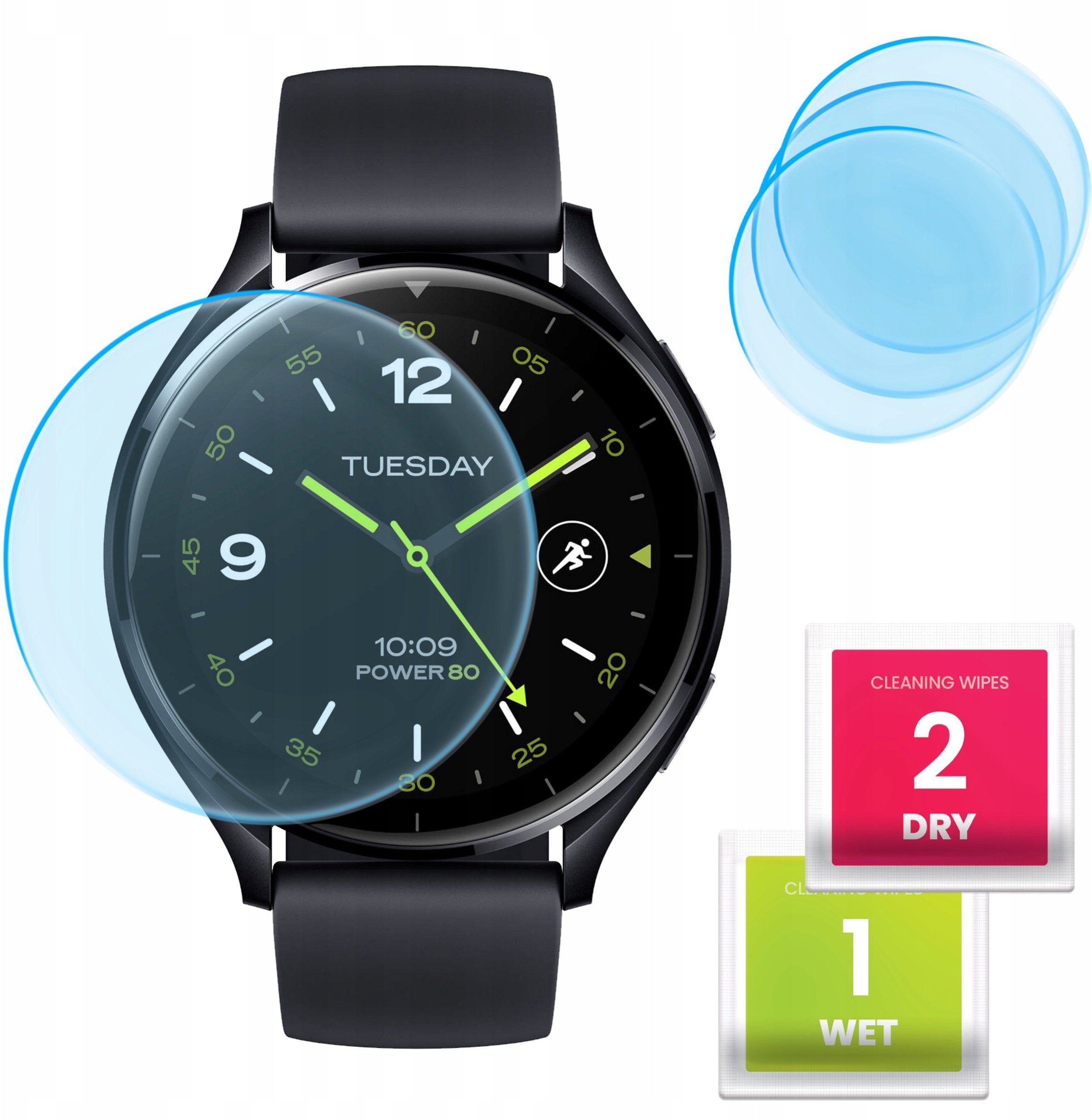 3-PAK Szkło Hybrydowe do Xiaomi Watch 2 (Szkiełko, Ochronne, Odporne, 9H)