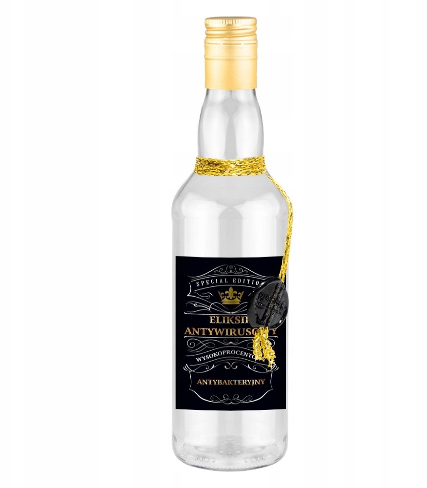 BUTELKA OZDOBNA MONOPOL 500ML ELIKSIR ANTYWIRUSOWY