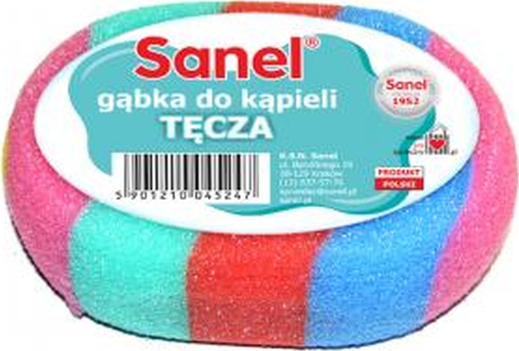 Sanel GĄBKA DO KĄPIELI BEAUTY TĘCZA