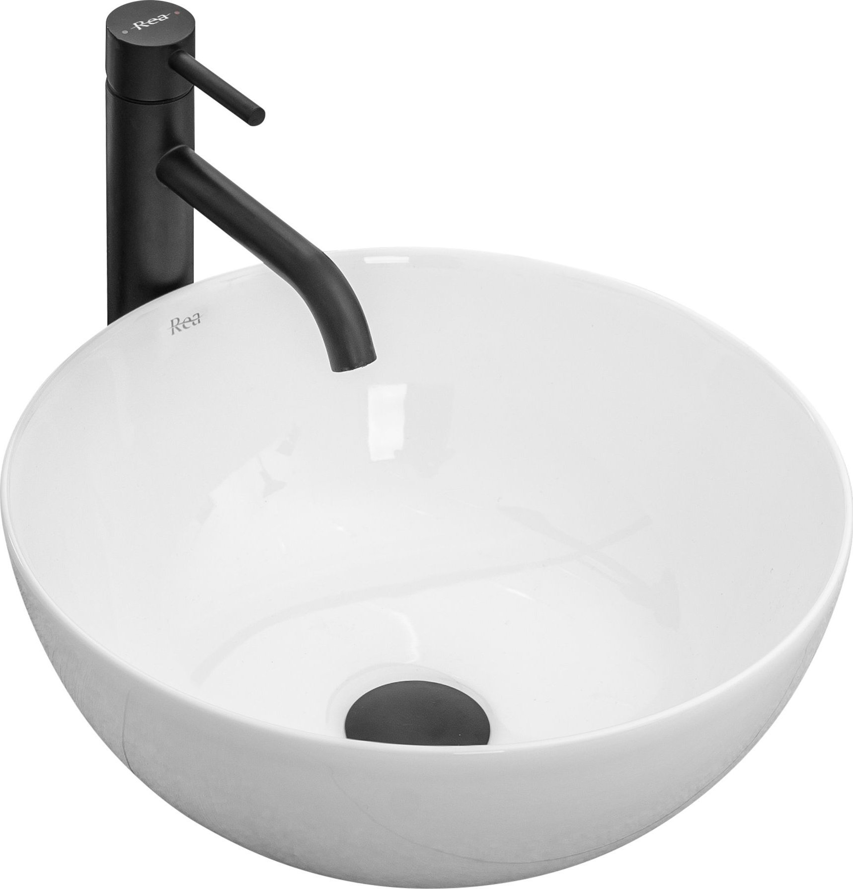 Umywalka Cersanit REA-U1878 UMYWALKA STELLA WHITE NABLATOWA 36CM REA // CE.REA.U-STELLA