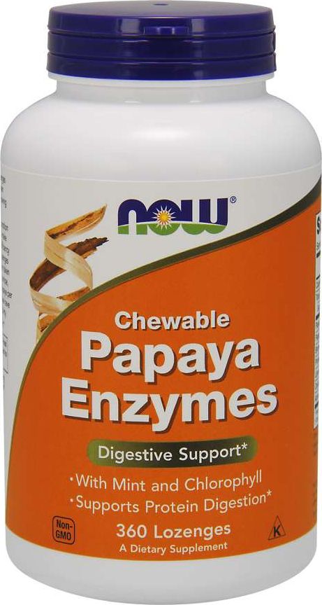 NOW Foods NOW Foods Papaya Enzyme Chewable 360 kaps. - NOW/226