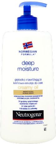 Neutrogena Formuła Norweska Głęboko nawilżająca kremowa emulsja do ciała z olejkiem sezamowym 400ml