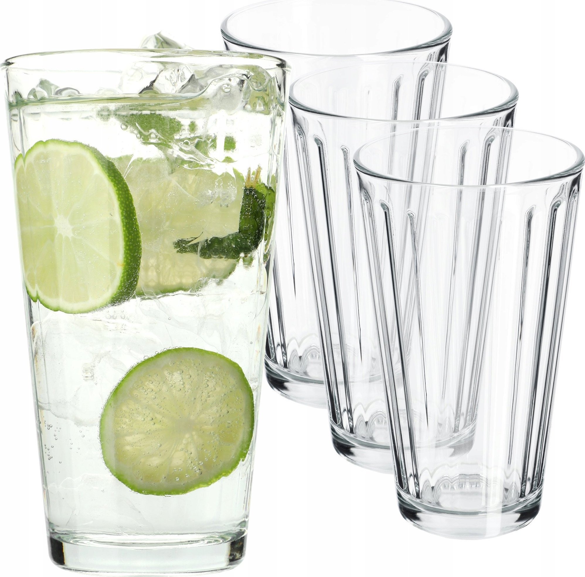 Kadax Szklanki Do Napojów Drinków Wody 360ml Zestaw 4szt