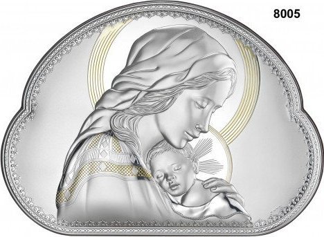 Valenti Srebrny Obrazek - Matka Boska