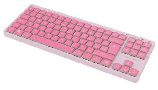 CANYON Keyboard OnType 10 Low Profile EN Wired Pink