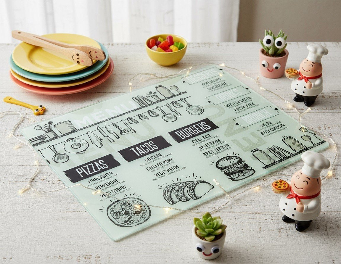 Deska szklana 40x30 cm Cut&Art hartowana