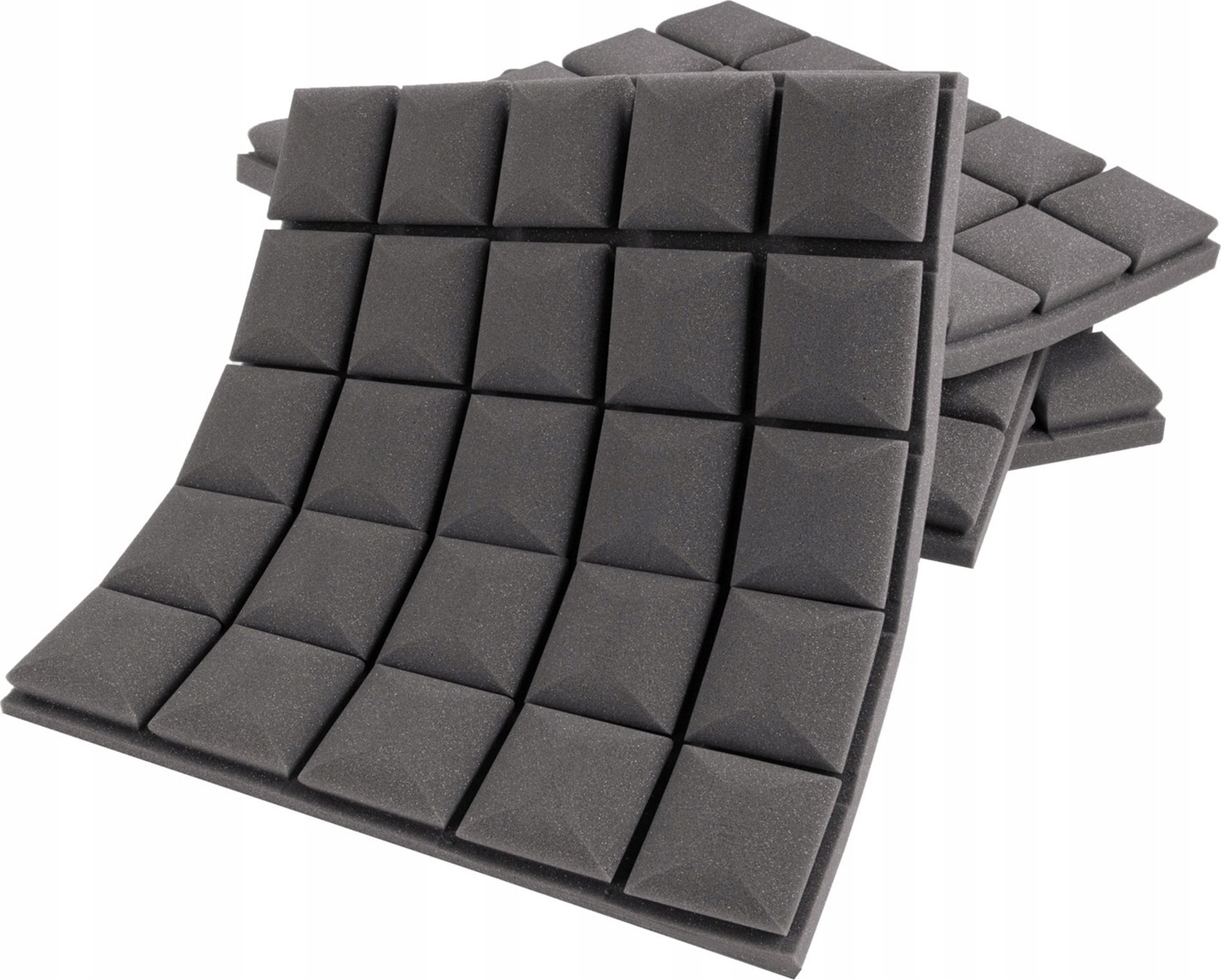 MATA wygłuszająca pianka akustyczna KOSTKA 1m2 dekoracja ścian absorber 5cm