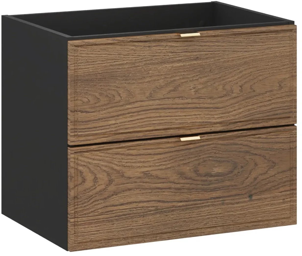 Szafka pod umywalkę TALIA CASELLA 2S 60cm dąb casella/czarny mat COMAD