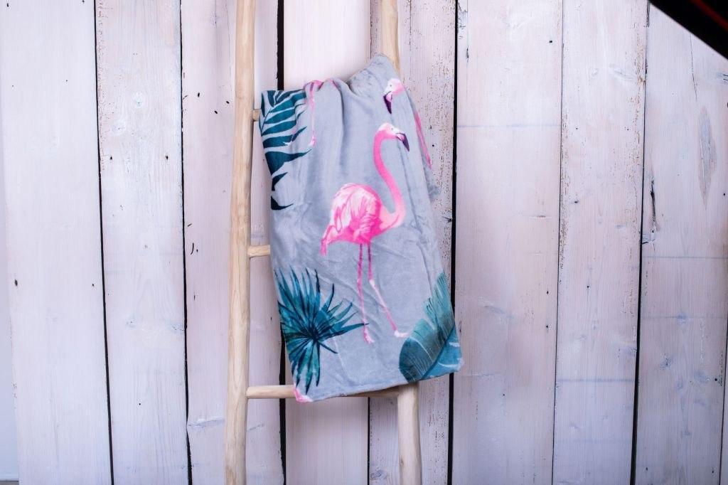 JAHU Koc z mikrofibry 200 x 220 cm, flaming szary