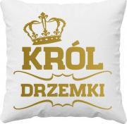 Koszulkowy Król drzemki - poduszka z nadrukiem