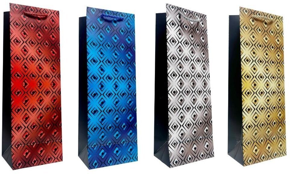 Torebka prezentowa na wino mix EDUKAMP