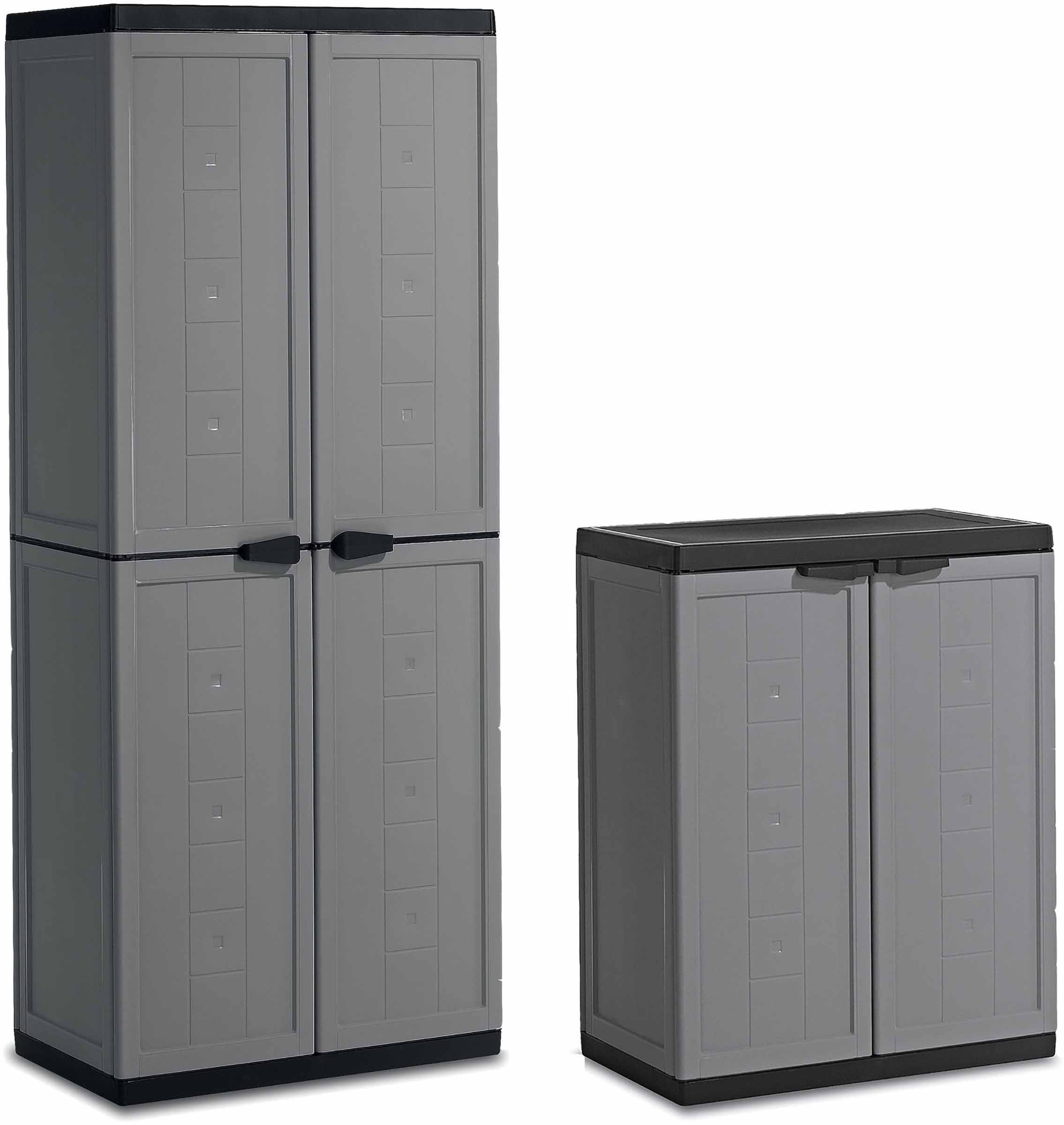 Zestaw szaf gospodarczych KETER/KIS JOLLY SET Dark Grey 2-pak Mała i Duża