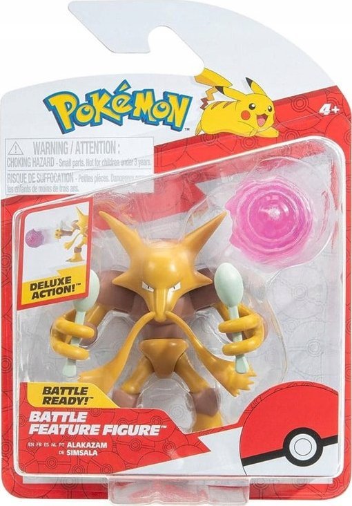 Figurka Jazwares POKEMON Ruchoma Figurka Bitewna ALAKAZAM