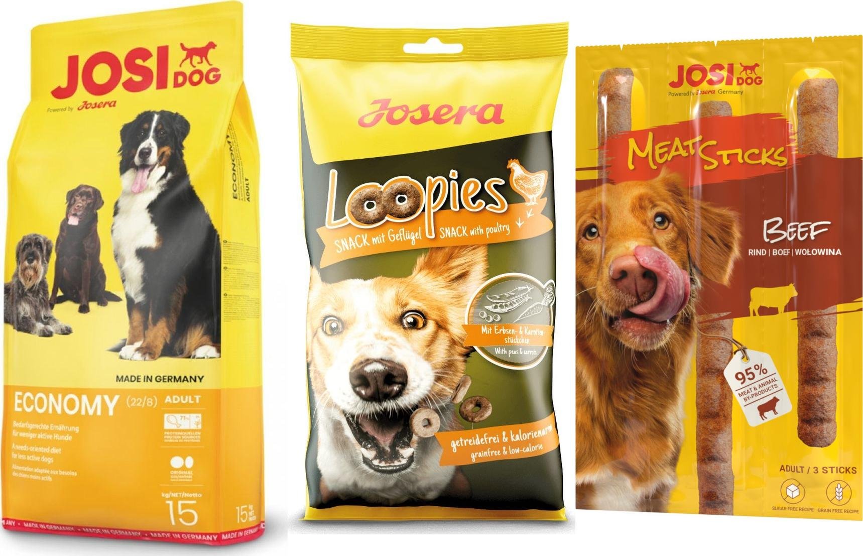 JosiDog JosiDog Economy 15kg + zestaw przysmaków